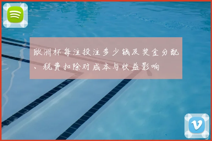 欧洲杯每注投注多少钱及奖金分配、税费扣除对成本与收益影响